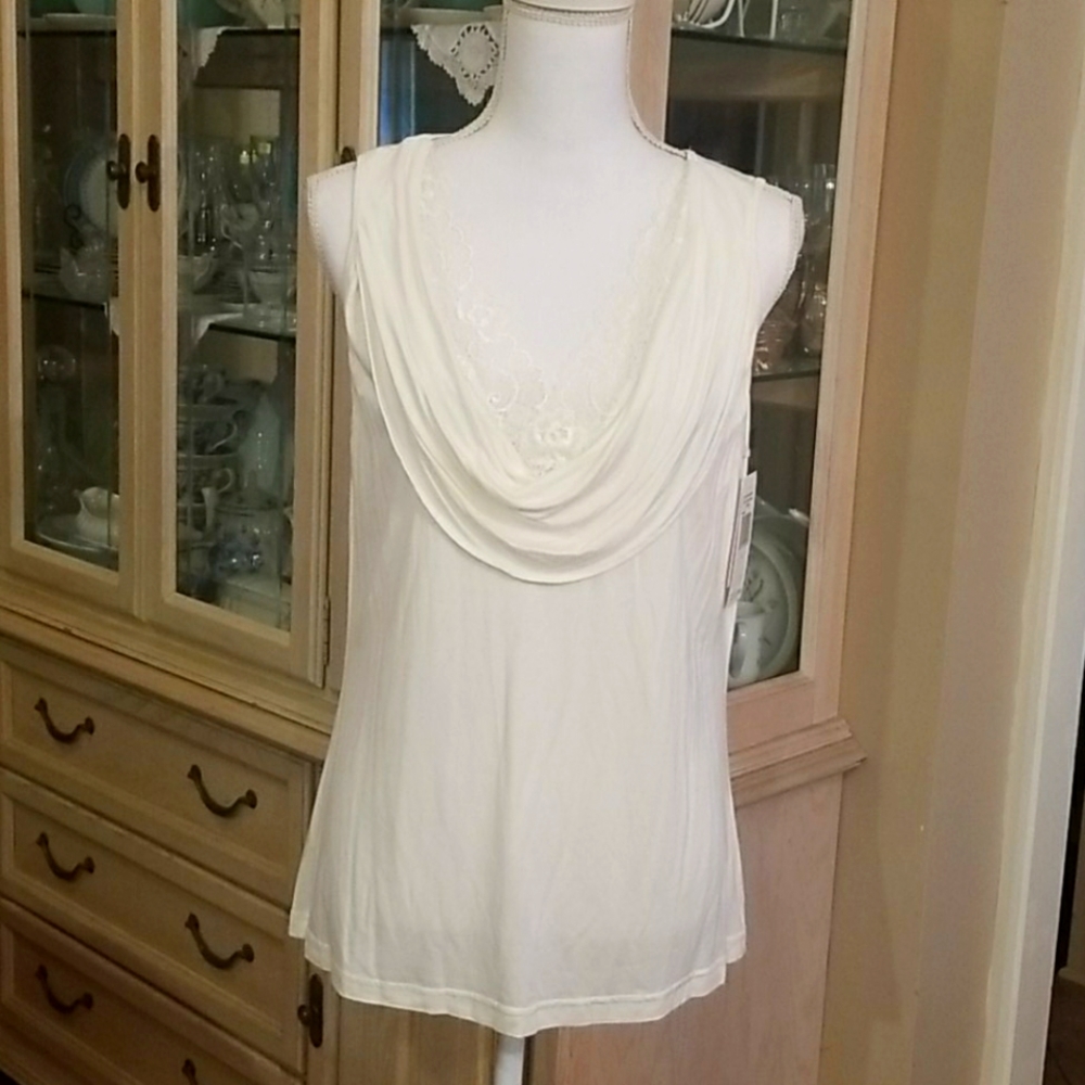 Large Ivory Cowl Neck Cami